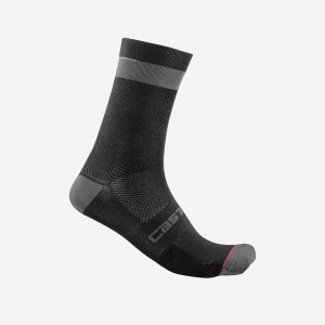 Sosete Barbati Castelli ALPHA 18 Negrii Gri Inchis | 01PDALSRM