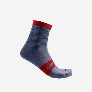 Sosete Dama Castelli CLIMBER'S 3.0 12 CM Albastri | 91ZFYKRVH