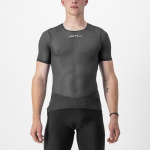 Strat De Baza Barbati Castelli PRO MESH 2.0 SHORT SLEEVE Negrii | 79HBQJGDA