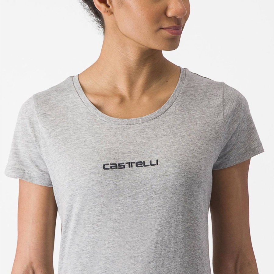 Casual Dama Castelli CASTELLI CLASSICO W TEE Gri Deschis | 39VPKDTZI