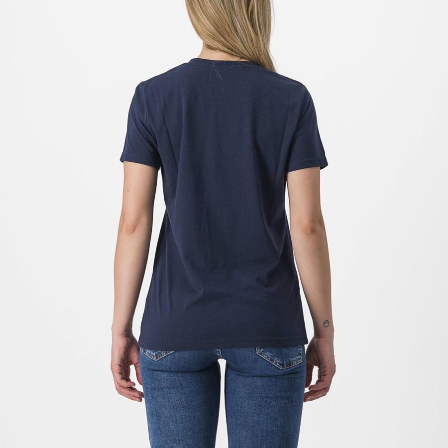 Casual Dama Castelli PEDALARE TEE Albastri | 57LKZJYPB