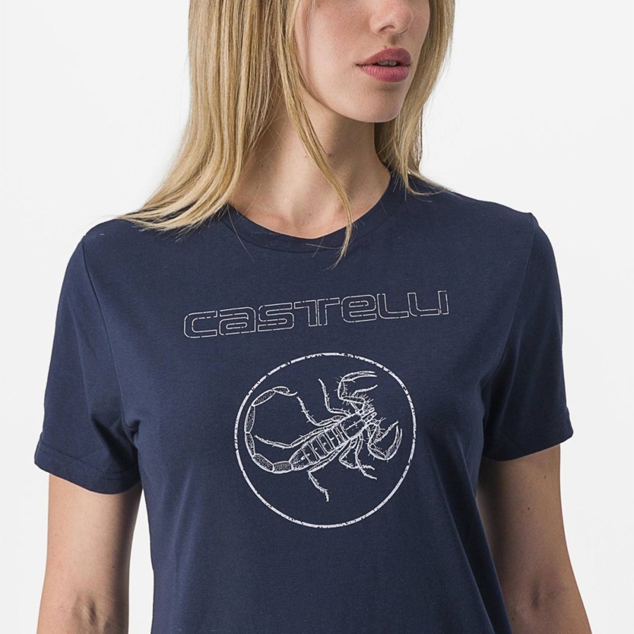 Casual Dama Castelli PEDALARE TEE Albastri | 57LKZJYPB