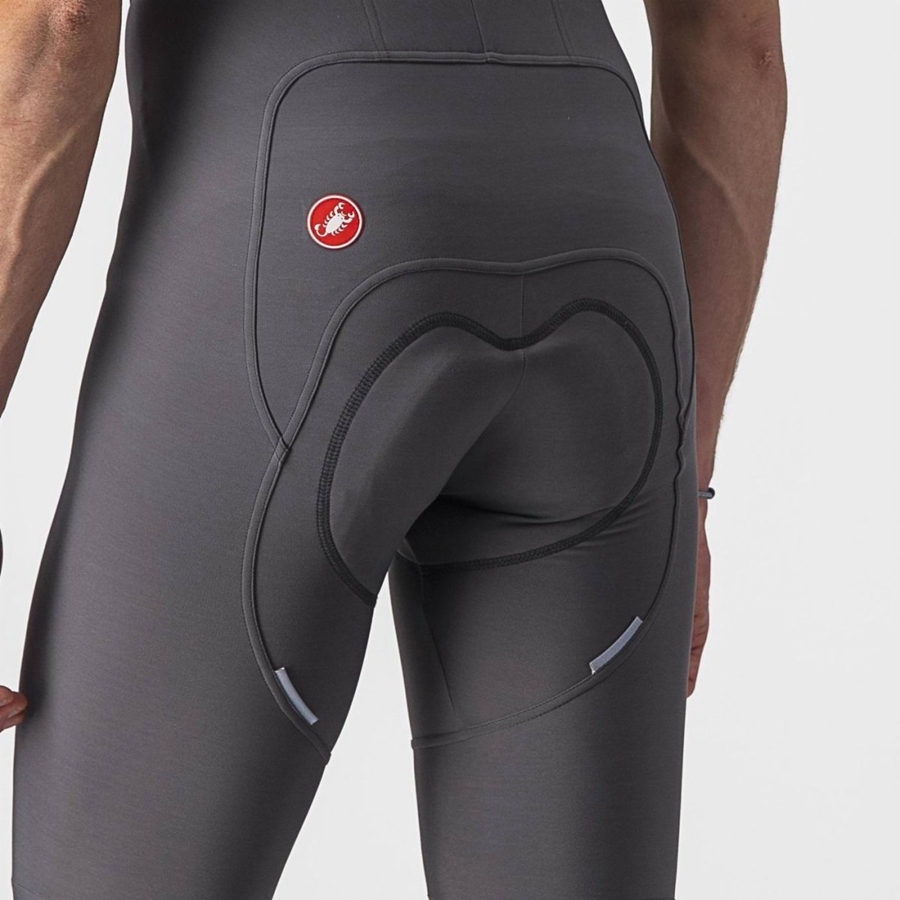 Colanti Cu Bretele Barbati Castelli FREE AERO RC Gri Inchis | 69WTBMONK