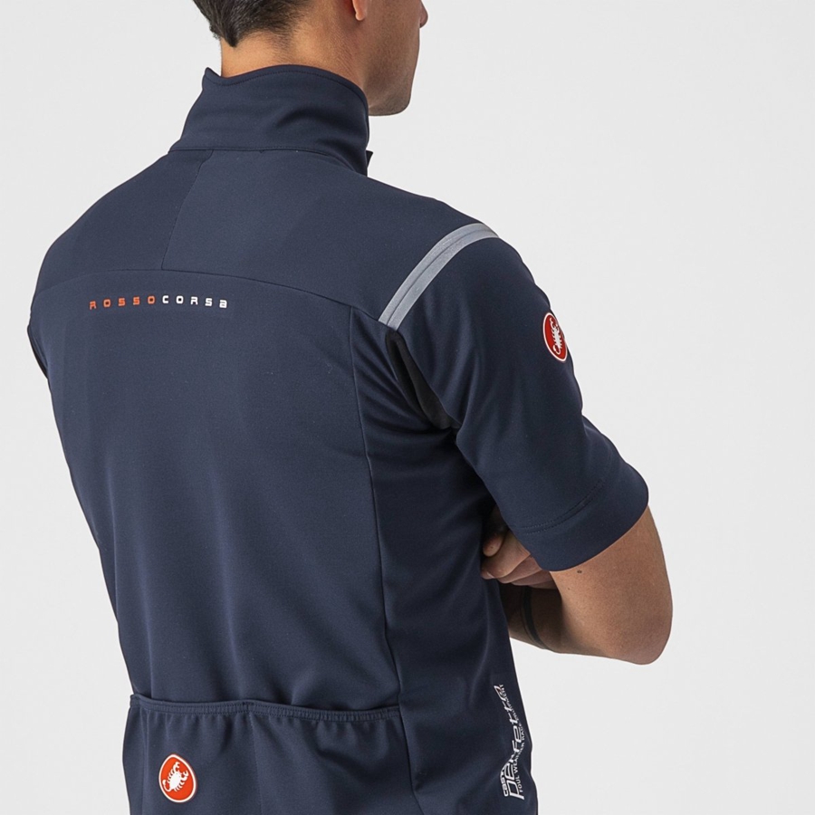 Geaca Barbati Castelli PERFETTO RoS 2 CONVERTIBLE Albastri Argintii | 06HKLXEBJ