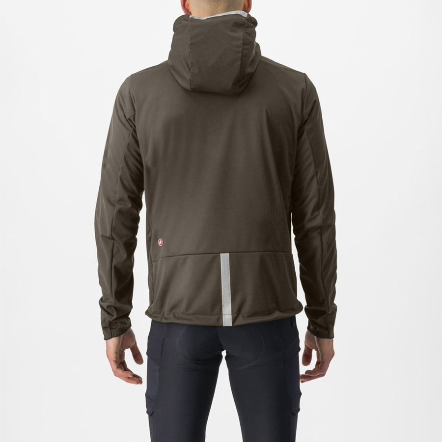 Geaca Barbati Castelli TRAIL HOODIE Verzi | 02WHOJZCQ