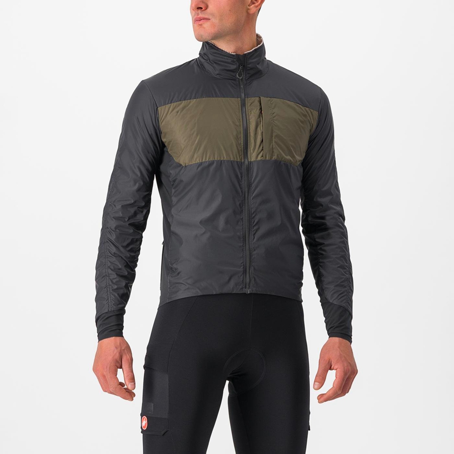 Geaca Barbati Castelli UNLIMITED PUFFY Negrii | 65DLMFOTQ