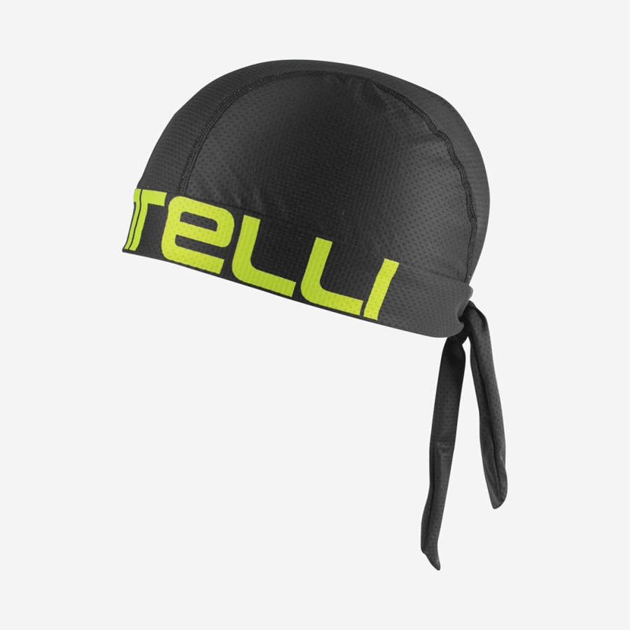 Headwear Barbati Castelli CASTELLI BANDANA Negrii Verzi Deschis | 26JRZBLDA