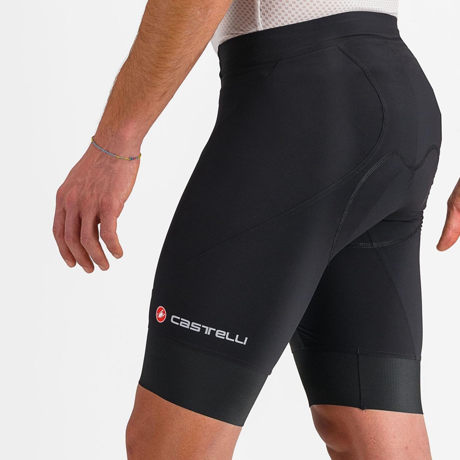 Pantaloni Scurti Barbati Castelli ENDURANCE 3 Negrii | 92YWQFKMS