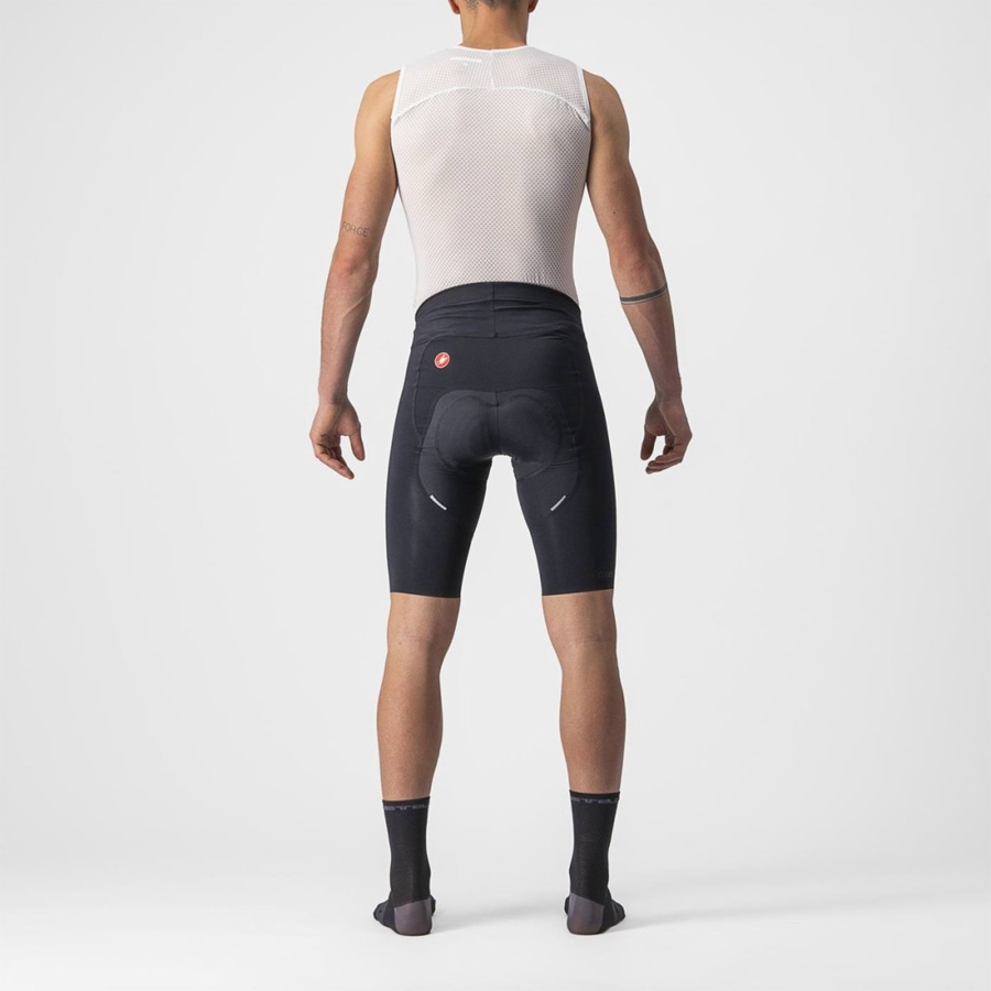 Pantaloni Scurti Barbati Castelli FREE AERO RC Negrii | 68JYHQKWL