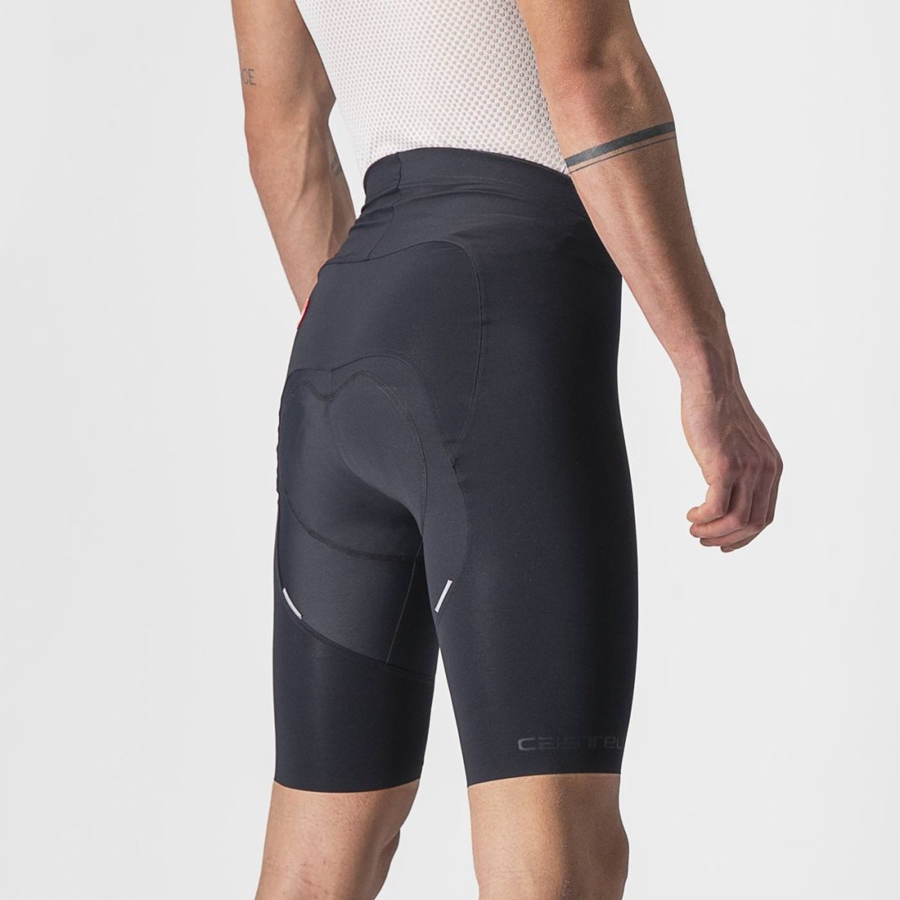 Pantaloni Scurti Barbati Castelli FREE AERO RC Negrii | 68JYHQKWL