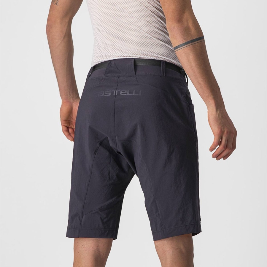 Pantaloni Scurti Barbati Castelli UNLIMITED TRAILGY Negrii | 25SCTDHLZ