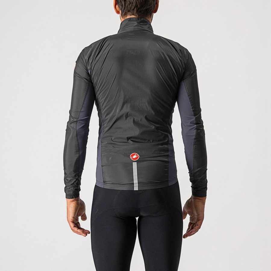 Protecţie Barbati Castelli SQUADRA STRETCH Negrii Gri Inchis | 07BTXJEHU