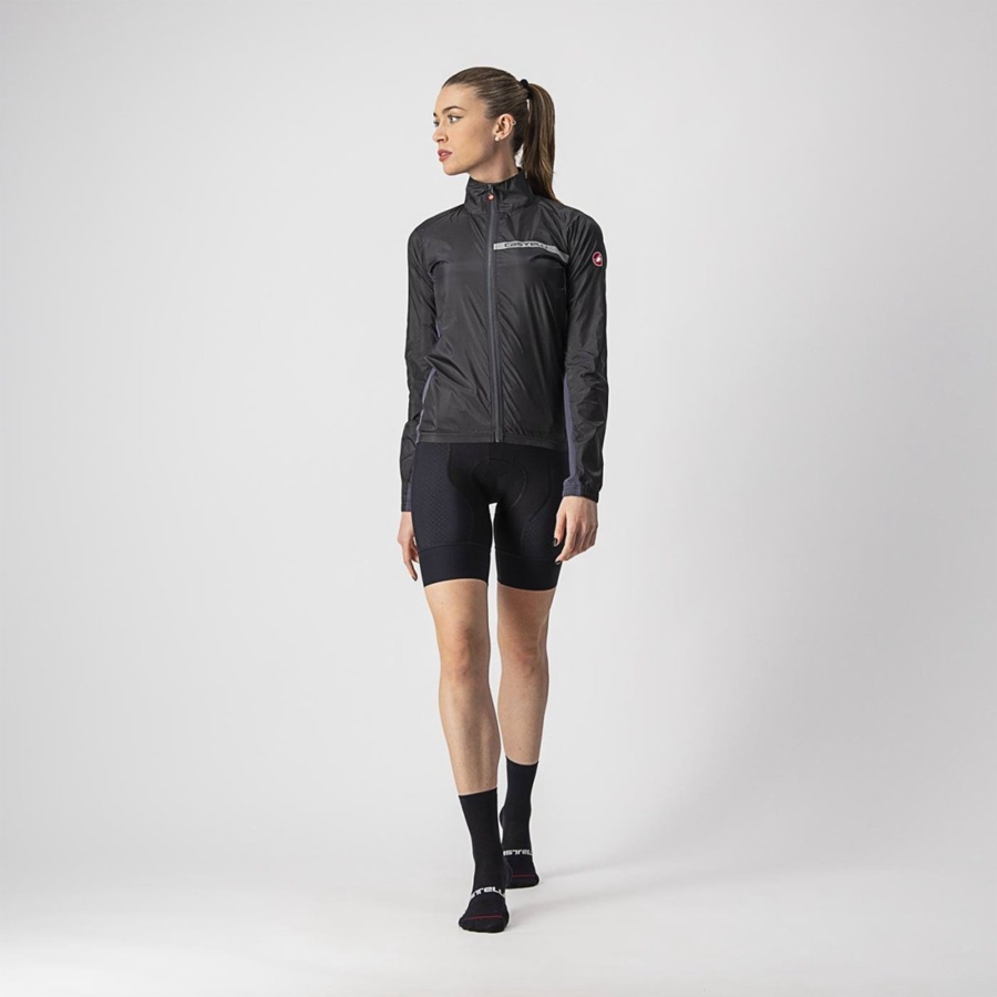 Protecţie Dama Castelli SQUADRA STRETCH W Negrii Gri Inchis | 37XIOPHUB