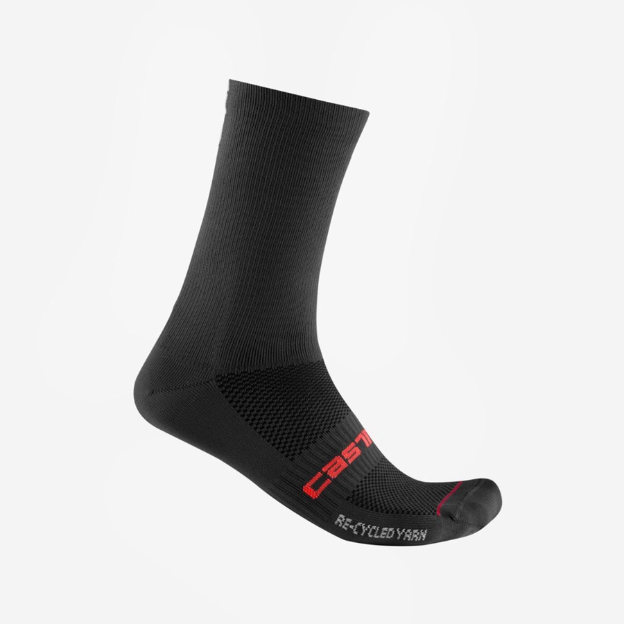 Sosete Barbati Castelli RE-CYCLE THERMAL 18 Negrii | 02RQMIUFO