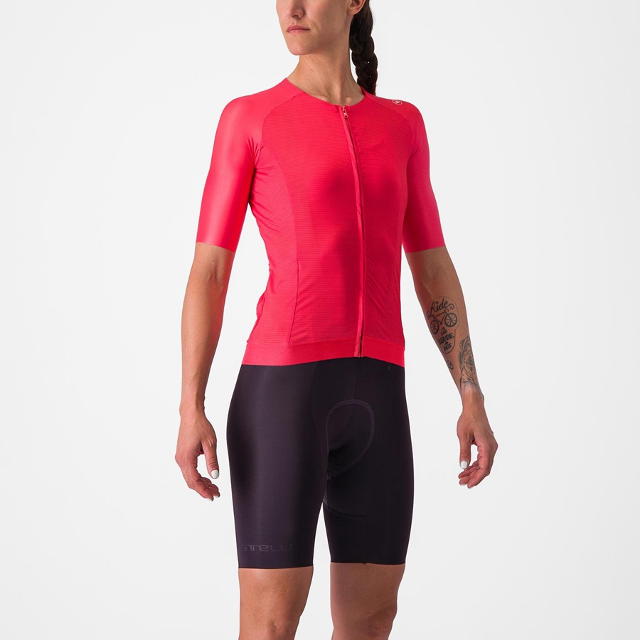 Tricou Dama Castelli AERO PRO 7.0 W Rosii | 90ZRGVFLX