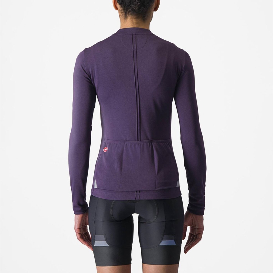 Tricou Dama Castelli ANIMA 4 LONG SLEEVE Violet | 34VSWUERZ