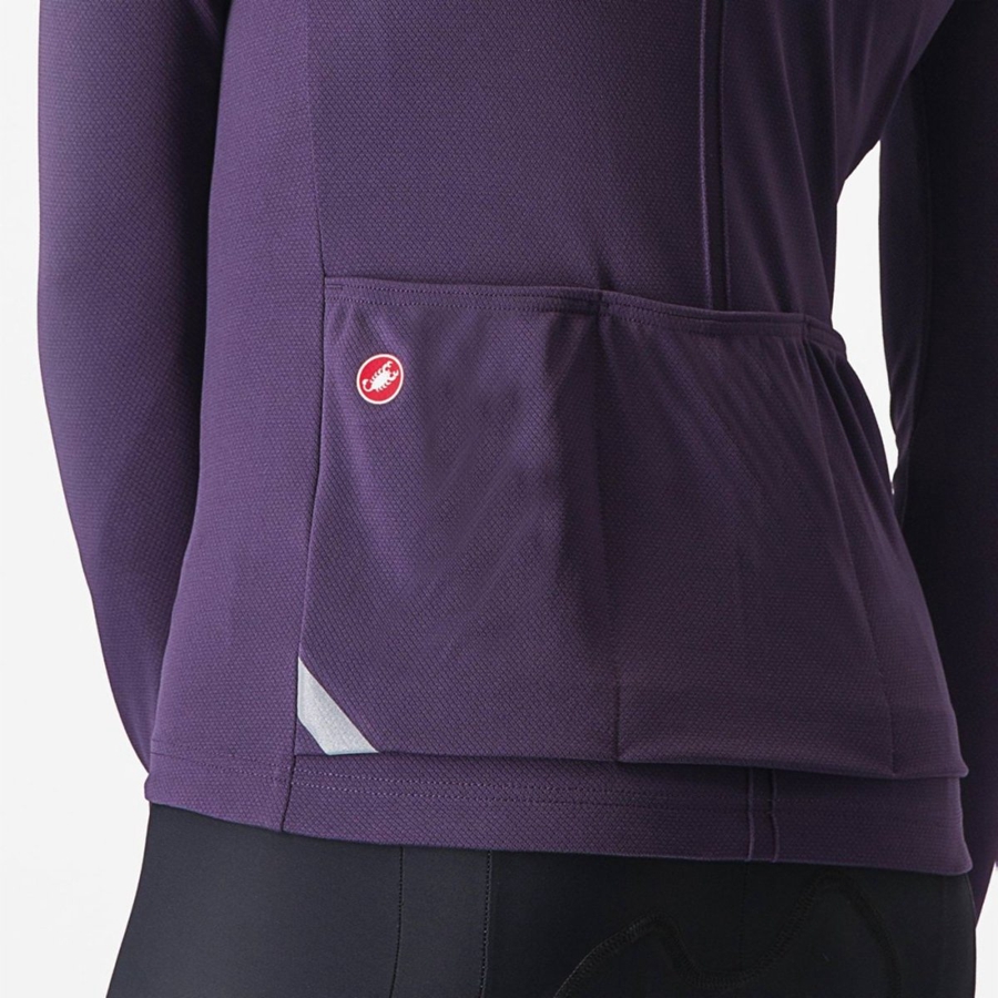 Tricou Dama Castelli ANIMA 4 LONG SLEEVE Violet | 34VSWUERZ