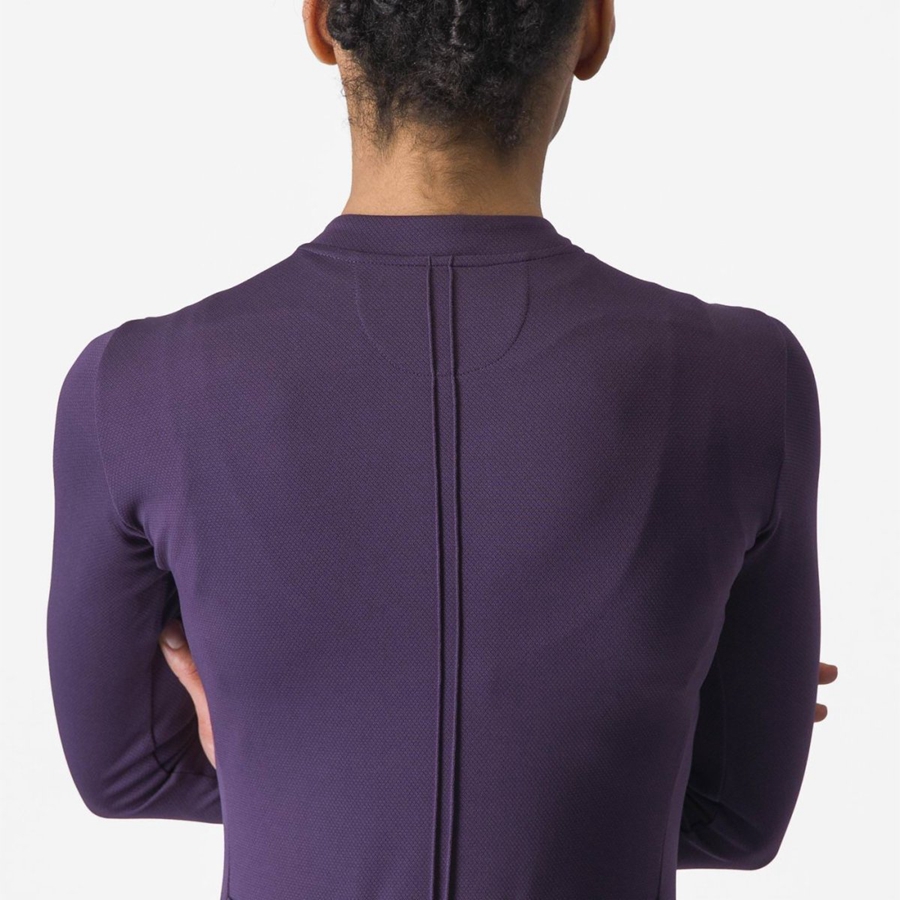 Tricou Dama Castelli ANIMA 4 LONG SLEEVE Violet | 34VSWUERZ