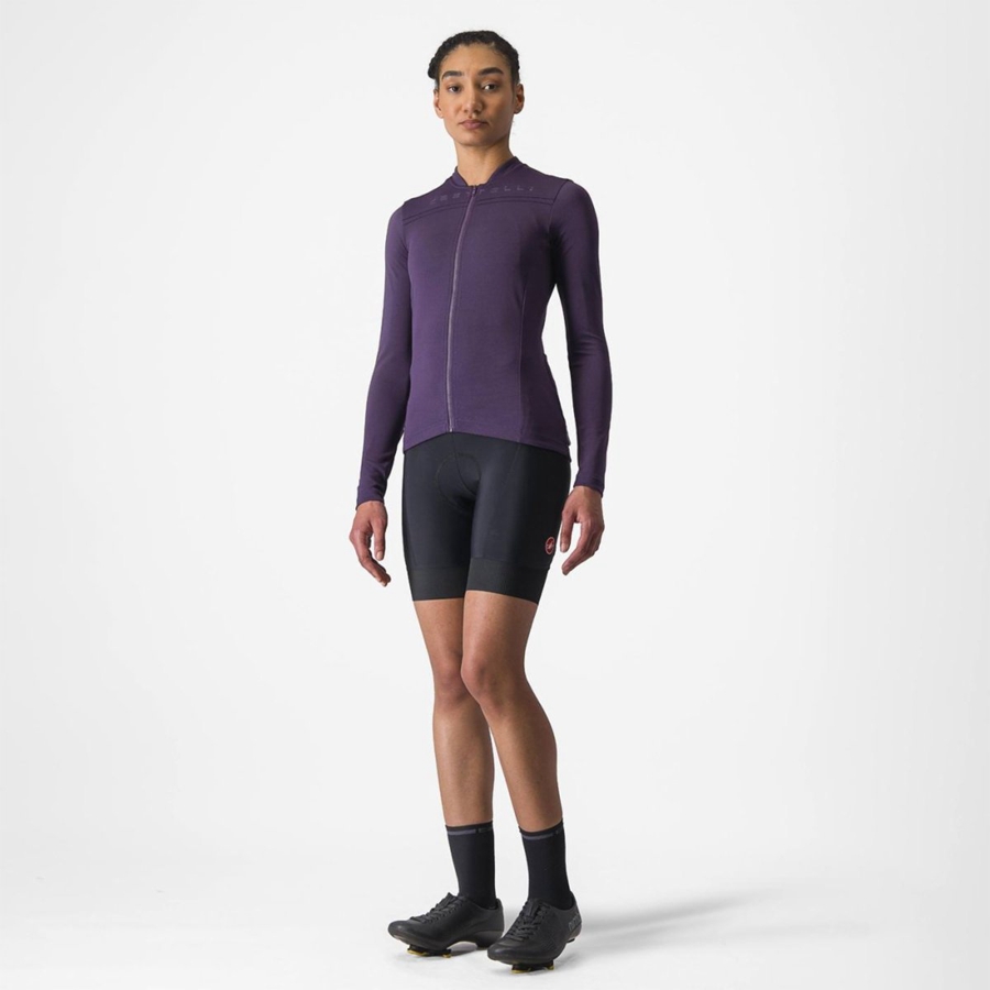 Tricou Dama Castelli ANIMA 4 LONG SLEEVE Violet | 34VSWUERZ