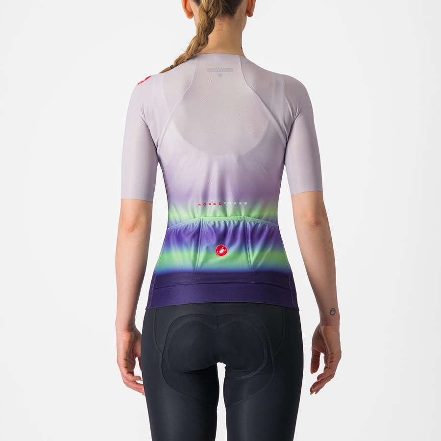 Tricou Dama Castelli CLIMBER'S 4.0 W Violet Albi Verzi Violet Inchis | 85INOHTRB