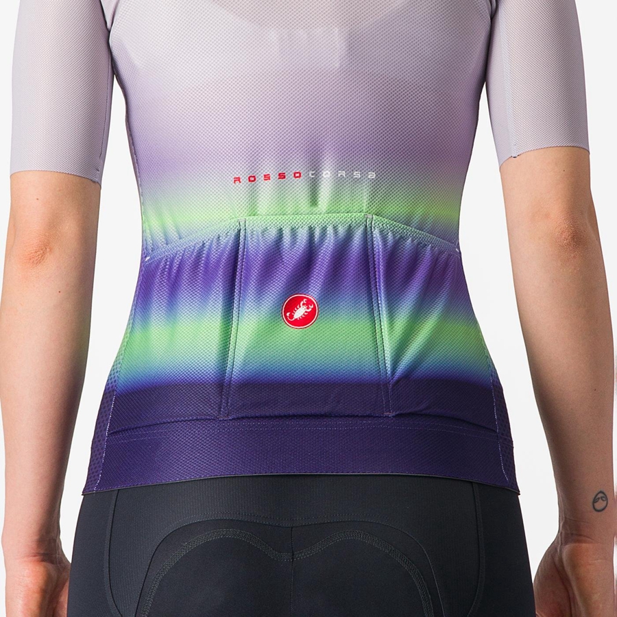 Tricou Dama Castelli CLIMBER'S 4.0 W Violet Albi Verzi Violet Inchis | 85INOHTRB