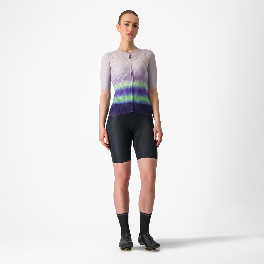 Tricou Dama Castelli CLIMBER'S 4.0 W Violet Albi Verzi Violet Inchis | 85INOHTRB