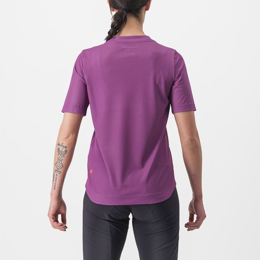 Tricou Dama Castelli TRAIL TECH 2 W TEE Violet | 13JSPWUOQ