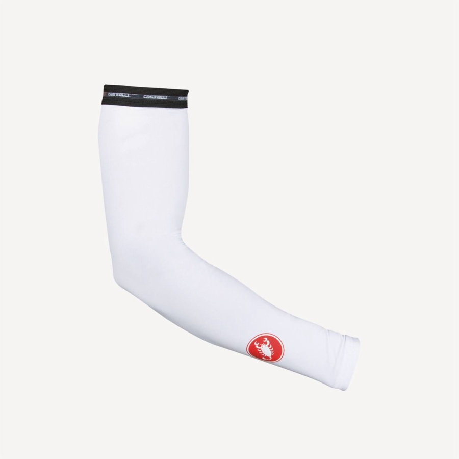 Încălzitor De Brațe Barbati Castelli UPF 50 + LIGHT ARM SLEEVES Albi | 79LPVSKEB