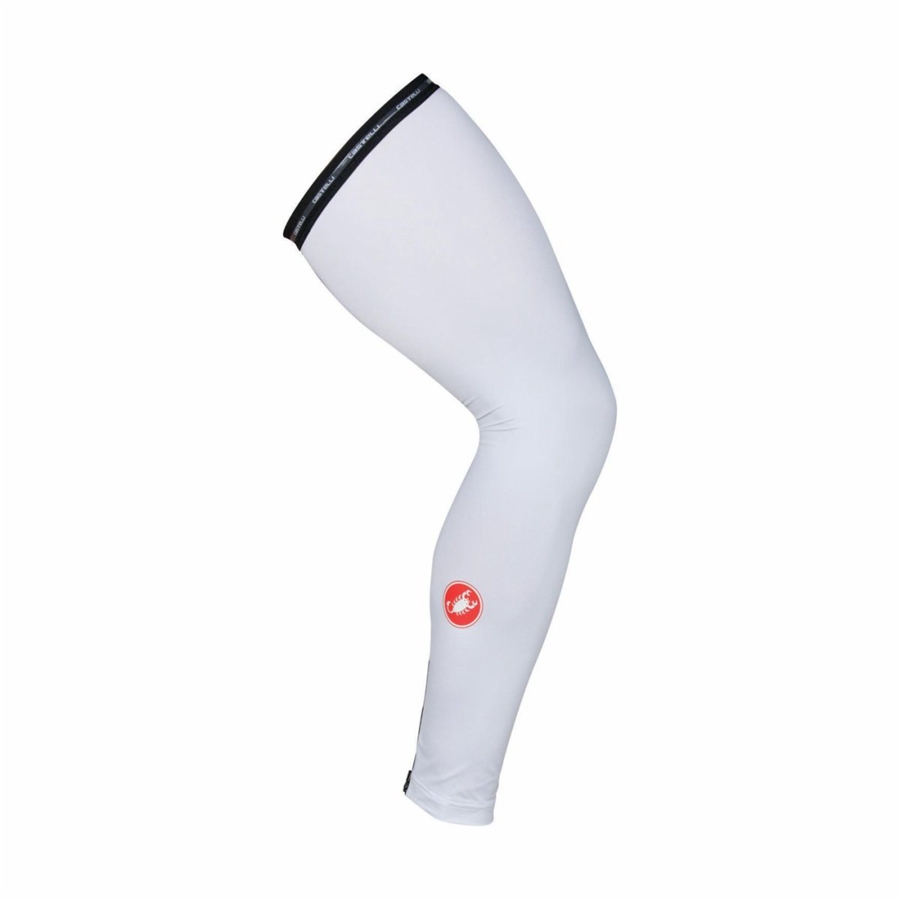 Încălzitor Pentru Picioare Barbati Castelli UPF 50 + LIGHT LEG SLEEVES Albi | 43KFRJQTG